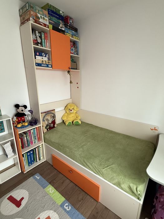 Mobila dormitor pal bej /portocaliu