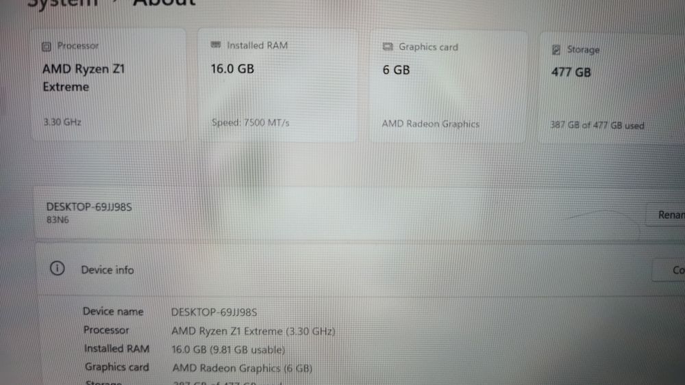 Lenovo Legion Go S Z1Extreme