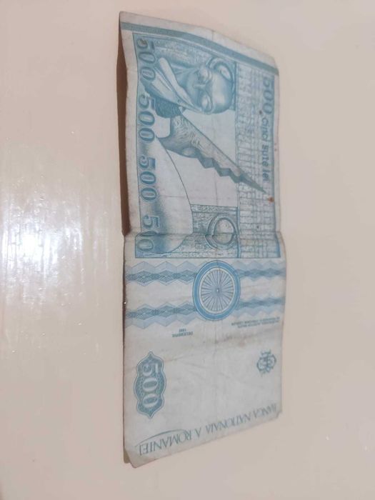 Bancnota veche 500 lei - Constantin Brancusi