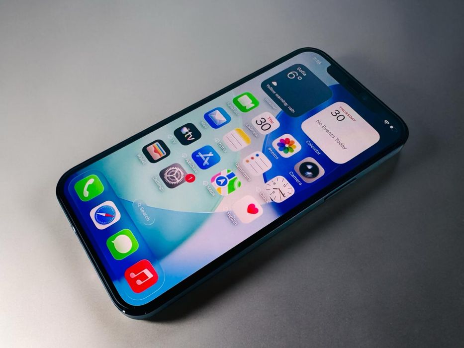 Apple iPhone 12 128GB Black Перфектен! Гаранция!
