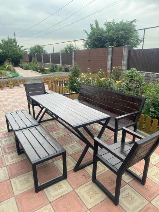 Комплект скамья и стол