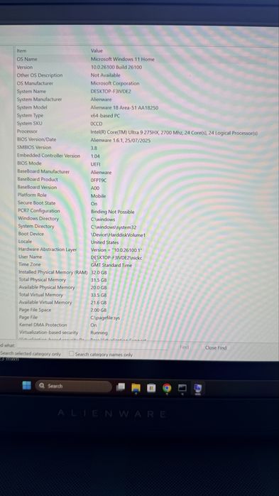 Alienware Gaming Laptop