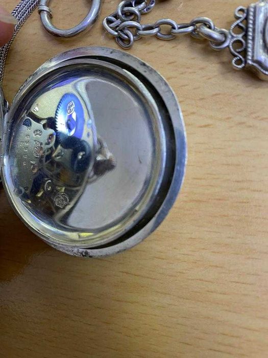 Ceas vechi de buzunar din argint IWC Schaffhausen cal. 57