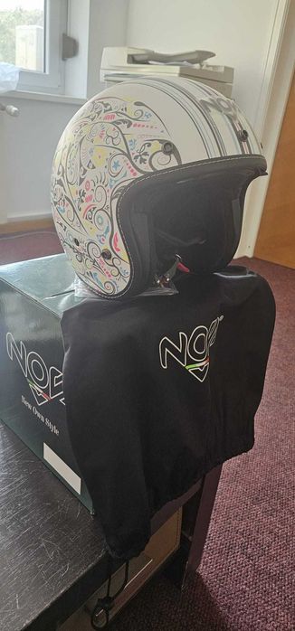 Casca Scuter Open Face NOS NS-1 Freedom Alb Mat marime XXL (63-64cm)