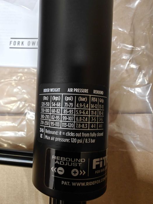 FOX PERFORMANCE 36, 160mm , 29', FLOAT , GRIP, нова вилка