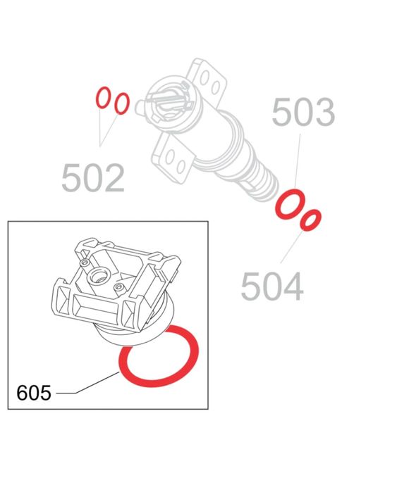 Kit reparatie Saeco Philips Gaggia garnituri plus vaselina alimentara.