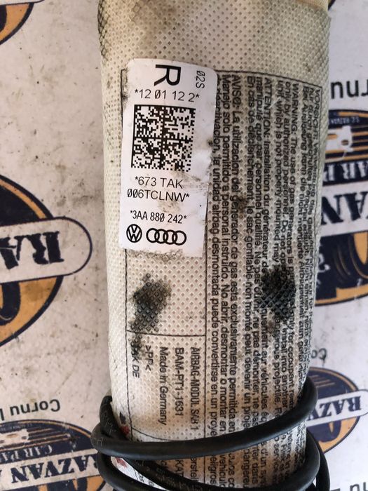 airbag scaun dreapta fata volkswagen passat b7 2012
