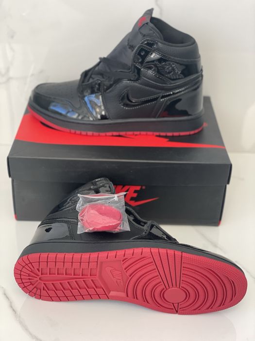 Air Jordan 1 Retro High Black/Black Noir Full Box Verificare Colet