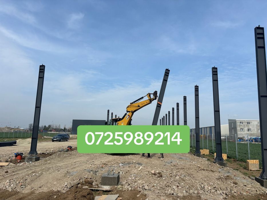 Hala metalica 11m x 50m x 6m din profile IPE300 facem si alte dimesiuni conform proiectului dvs.