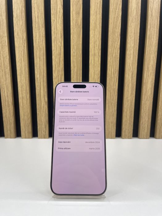 Iphone 16 Pro Max 256Gb/100% Baterie GARANTIE/FACTURA #55637