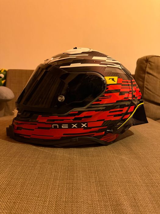 Casca Nexx X.R3R Glitch Racer Red