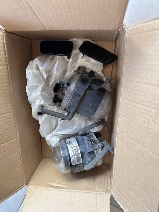 Предна броня комплект с халогени и пластмаси за Е60/61