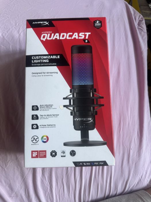 HyperX quadcast S микрофон б/у идеальное состояние