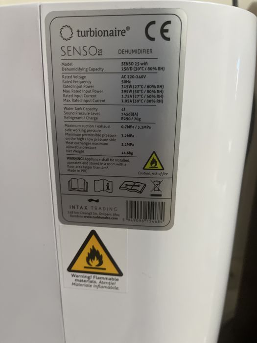 Dezumidificator SENSO  25 wi-fi