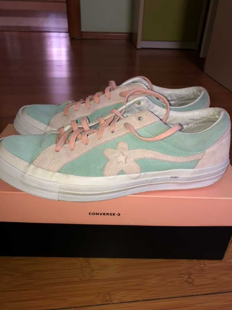 Converse x Golf Le Fleur One Star Ox Light Blue Pink Bucuresti