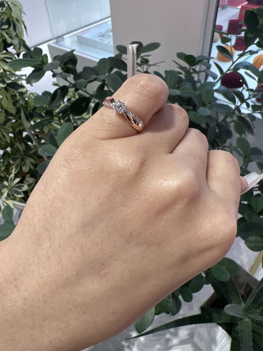 Кольцо золото 16 размер