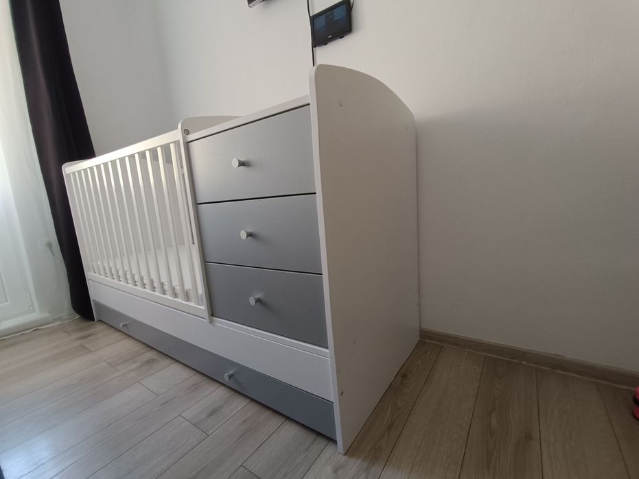 Pătuț bebe 120x60cm+ saltea de cocos