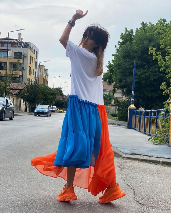 Дълга рокля Djofra