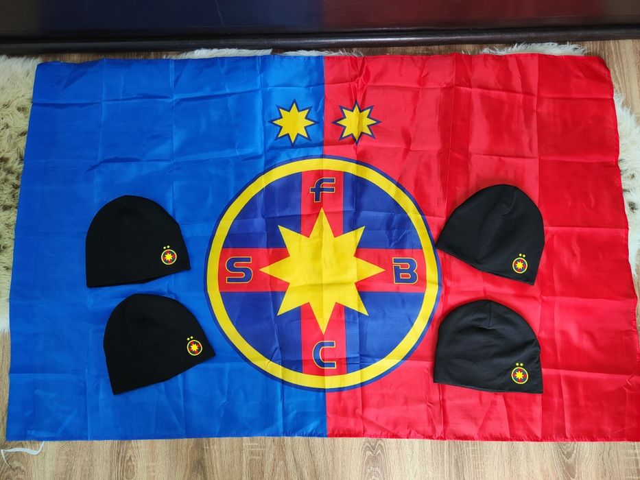 Steag FCSB + Căciulă FCSB SET
