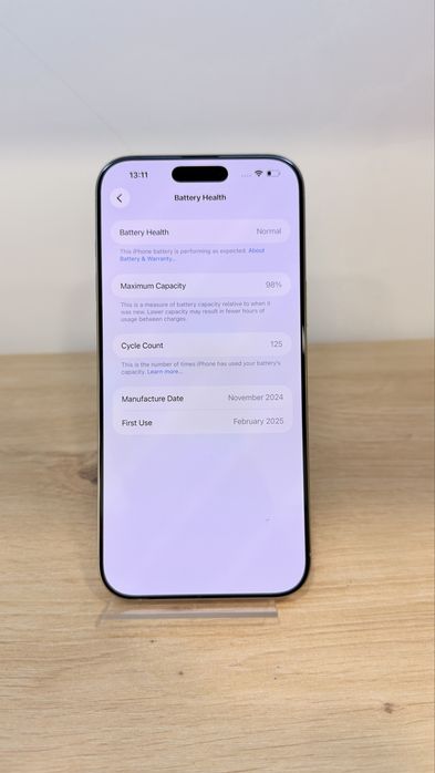 iPhone 16 Pro Max 512 98% бат 125 цикъла