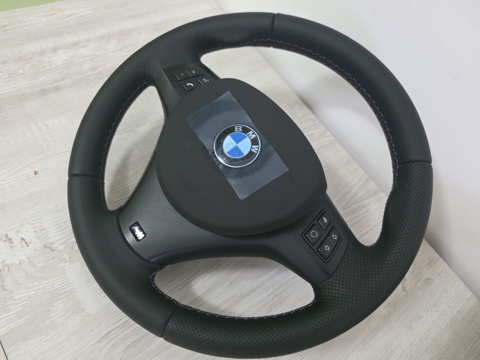 Volan complet nou  BMW Mpachet Msport cerc+airbag nou original e90 e91 e92 e93 e81 e82 e87 e84 x1 etc