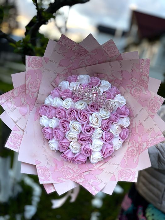 Buchet de flori din sapun