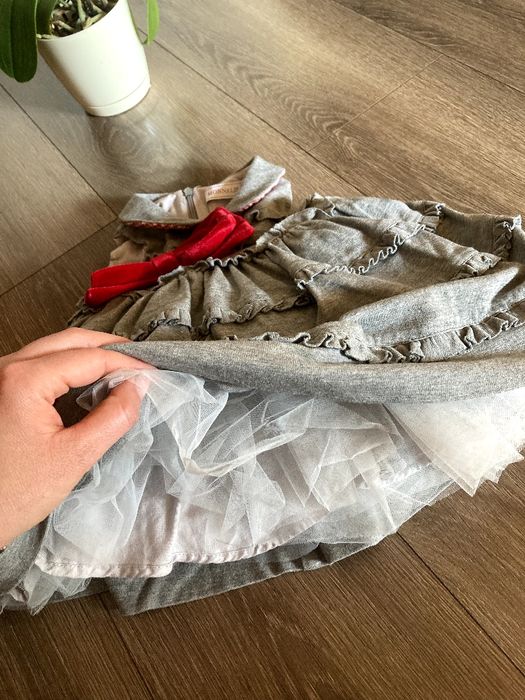 Рокля с тюл на MONNALISA р-р 12 месеца