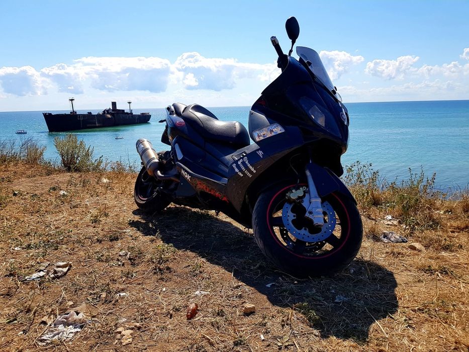 Gilera Nexus 500 cc sunet brutal