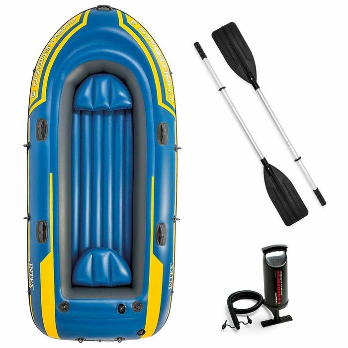 Надувная лодка Intex Challenger 3 Set 68370 для 3 человек