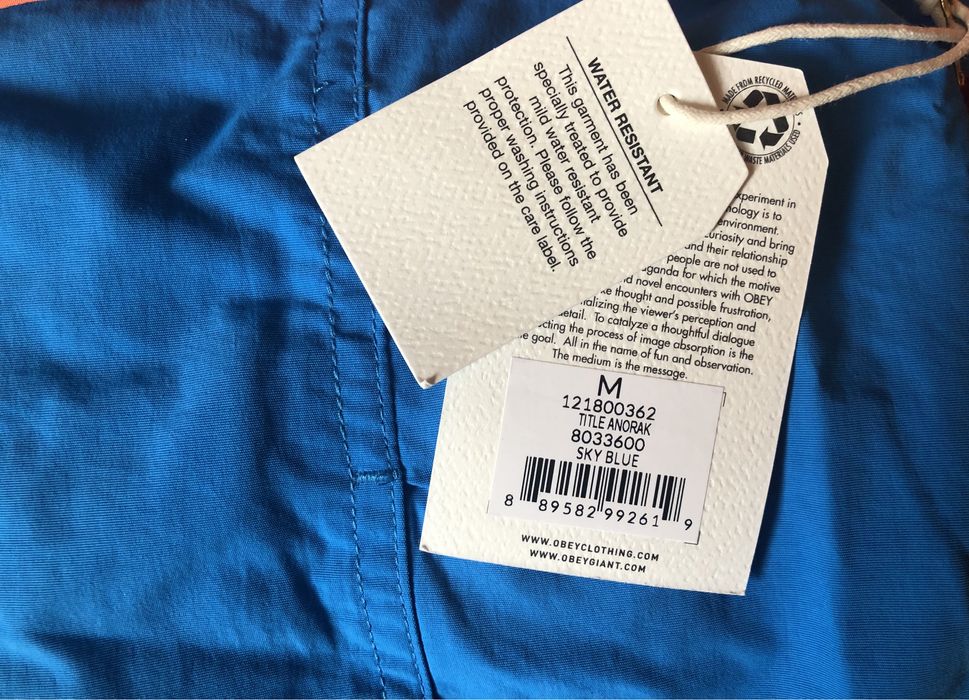 OBEY Title Anorak Jacket ОРИГИНАЛЕН анорак/ветровка - M