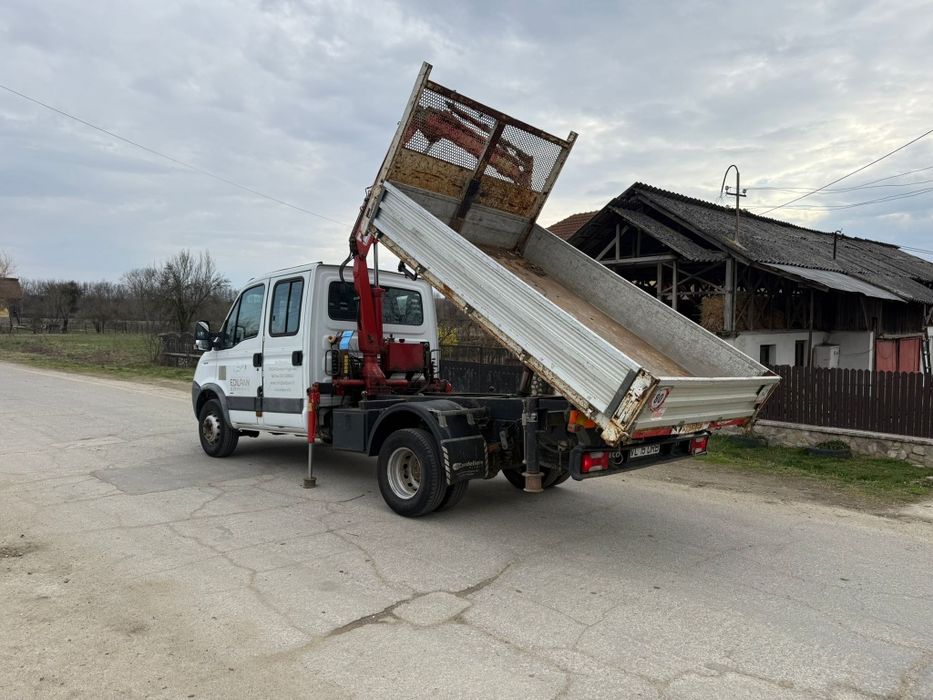 Iveco daily basculabil cu macara