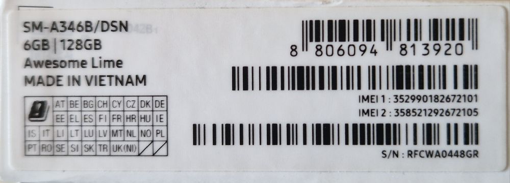 Samsung Galaxy A34 5G 128GB 6GB RAM Dual