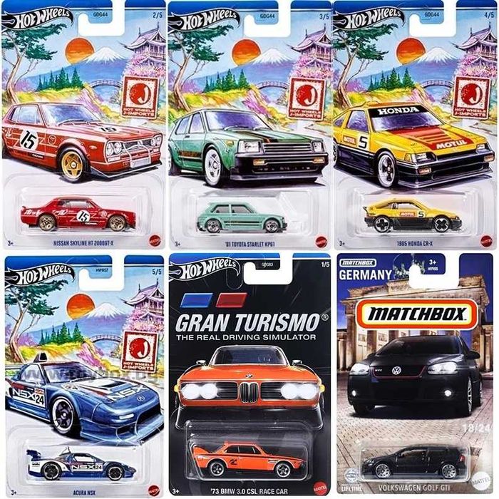 % ПРОМОЦИЯ % Hot Wheels Matchbox колички Honda Nissan Mitsubishi и др.