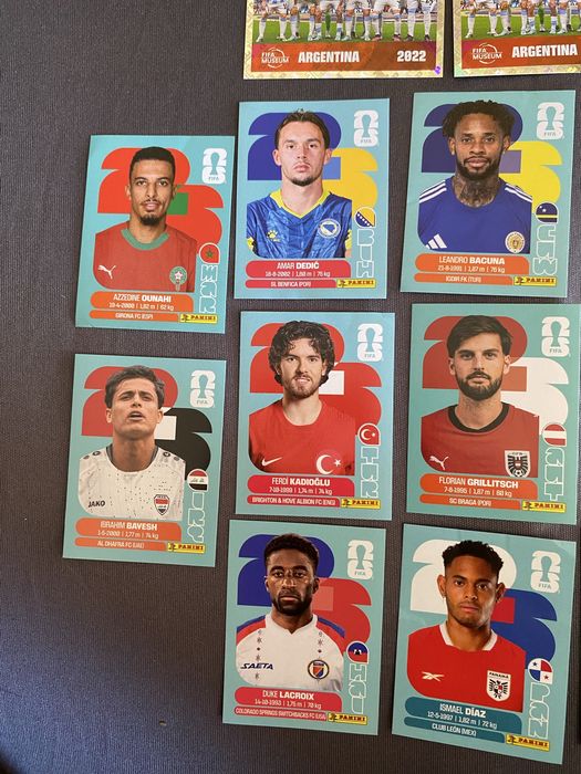 Стикери на Panini за албум World cup 2026