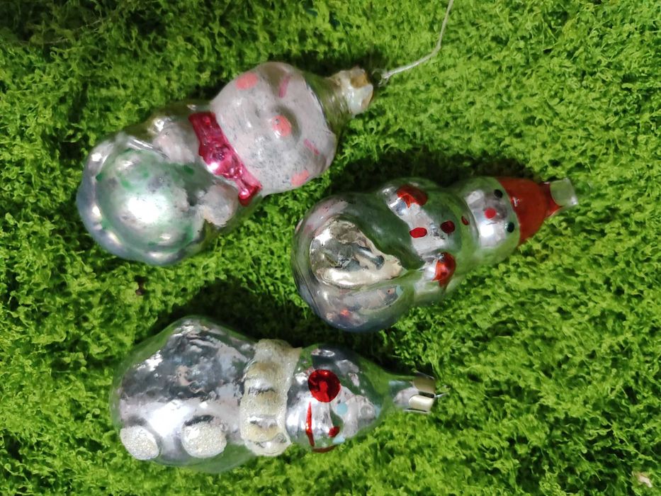 Ёлочные игрушки СССР,стекло
