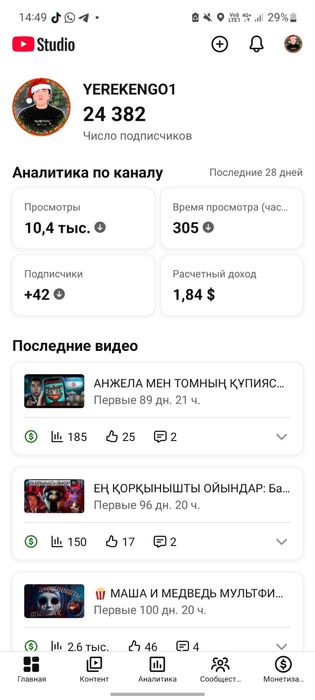 Продам ютуб канал