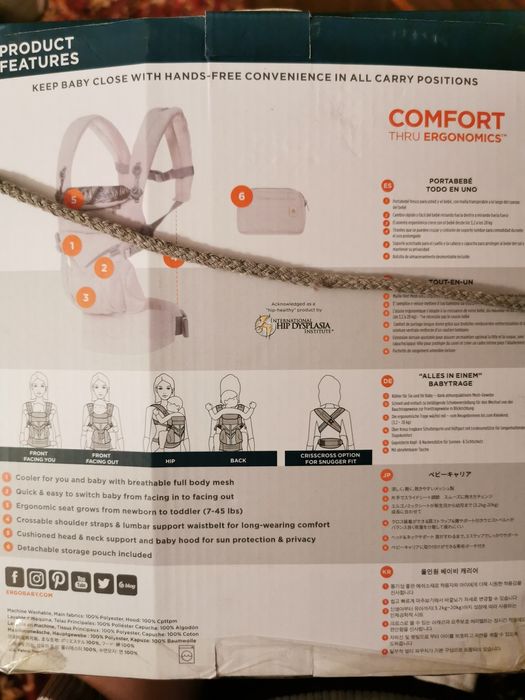 Ергономична раница Ergobaby all in one