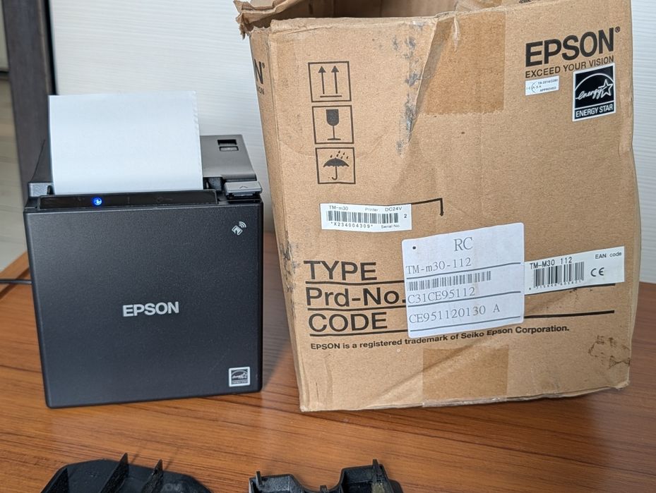 Imprimantă Termică POS Epson TM-m30 (Model M335B) – Bluetooth, Cutie Originală