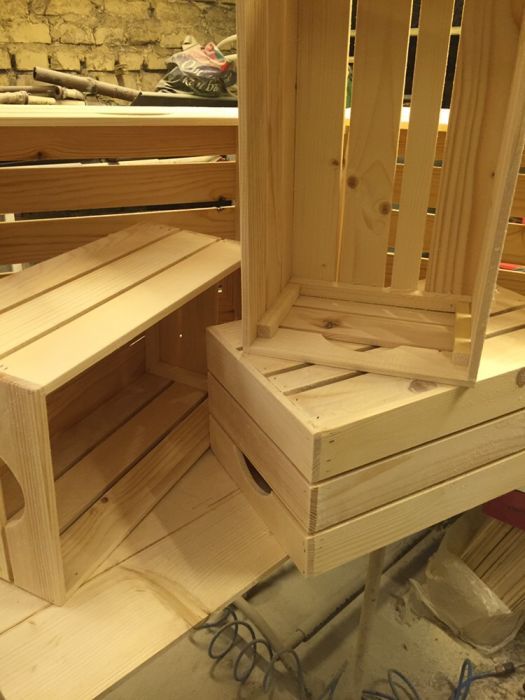 Дървени касетки, щайги