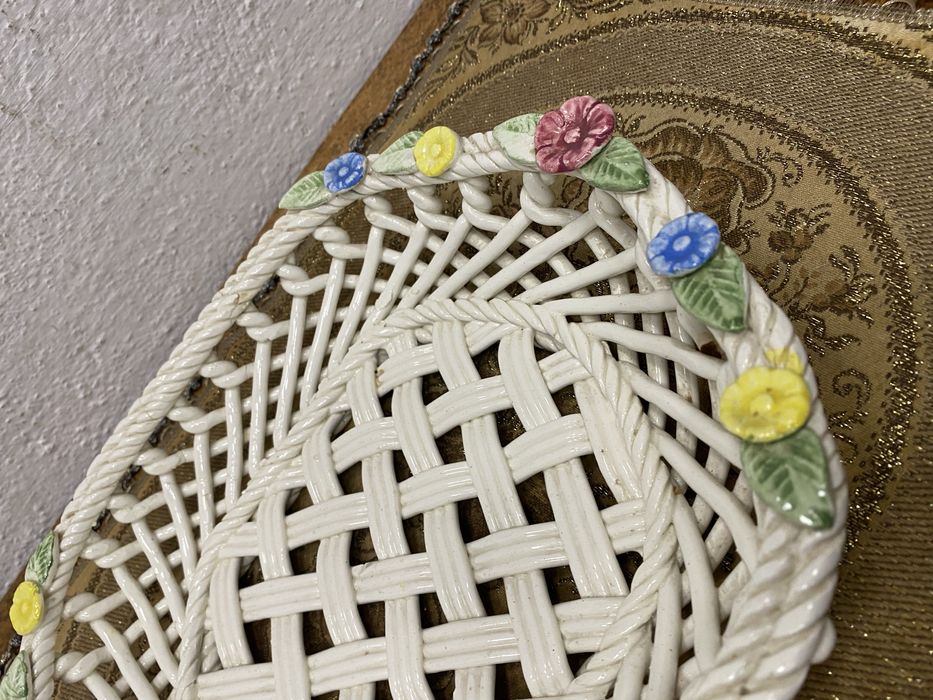 Италианска мрежеста фруктиера от порцелан