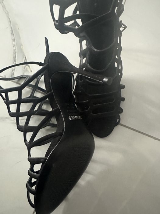 Sandale negre elegante