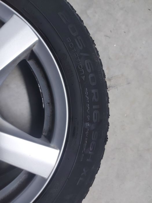 Set jante aliaj+cauciucuri iarna Opel inclusiv prezoane