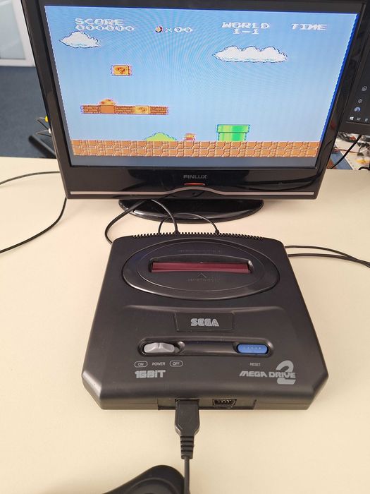Consola Sega Mega Drive 2 Joc clasic TV retro, Super Mario
