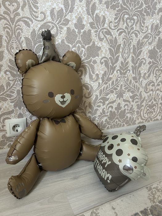 Шарик шар happy birthday мишка