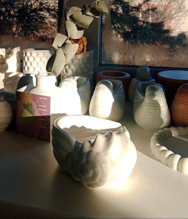 Ваза из гипса, фигурк  из гипса