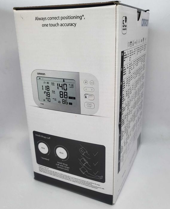Чисто нов Апарат за кръвно Omron X7 Smart AFIB (Bluetooth & Премиум)