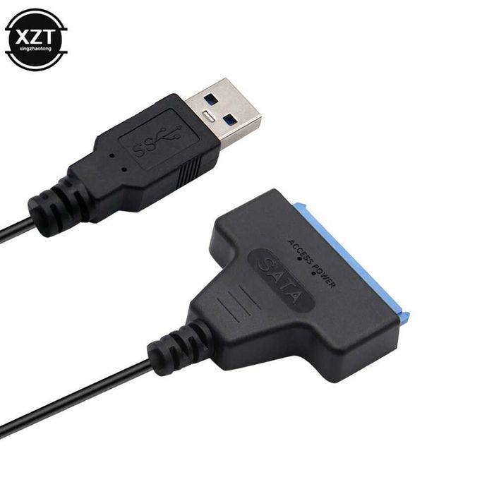 Кабел адаптор USB 3.0 / 22 pin SATA за 2,5 HDD SSD за лаптоп компютър