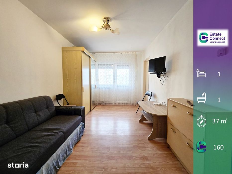 Garsoniera confort 1 de inchiriat, etaj 1 - Confectii