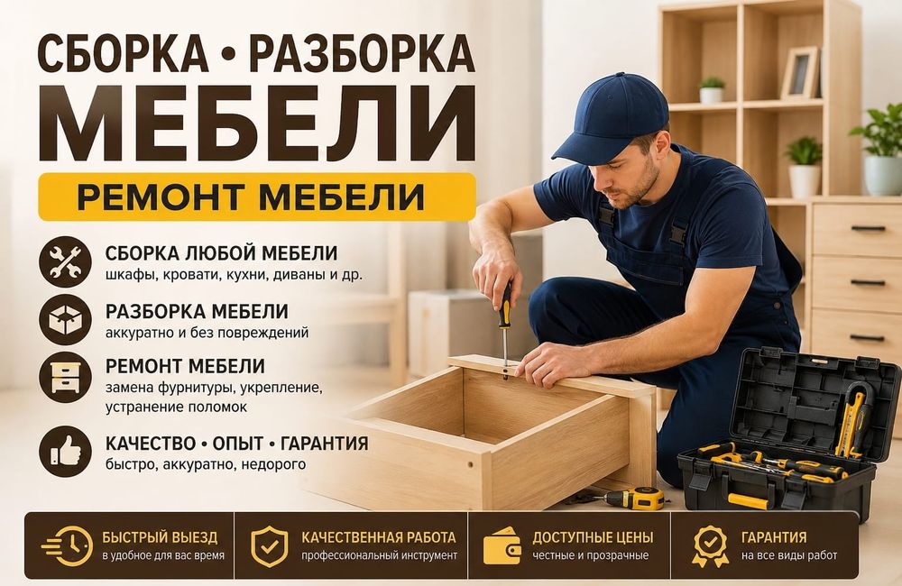 Сборка и Разборка мебели !!!