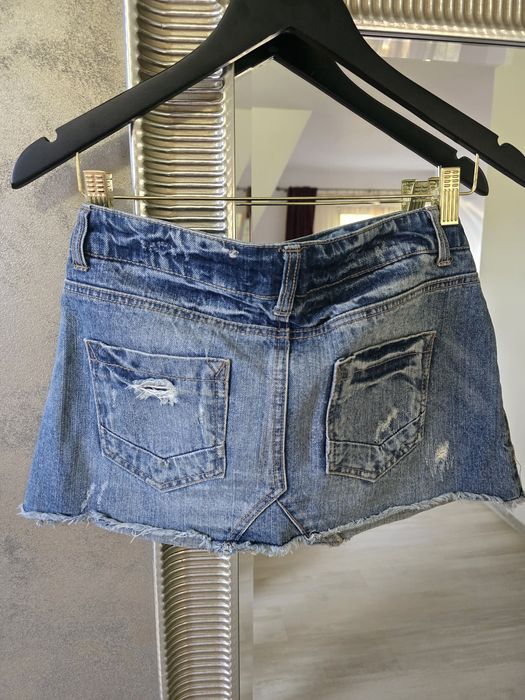 Fusta scurta, sexy, de blugi
